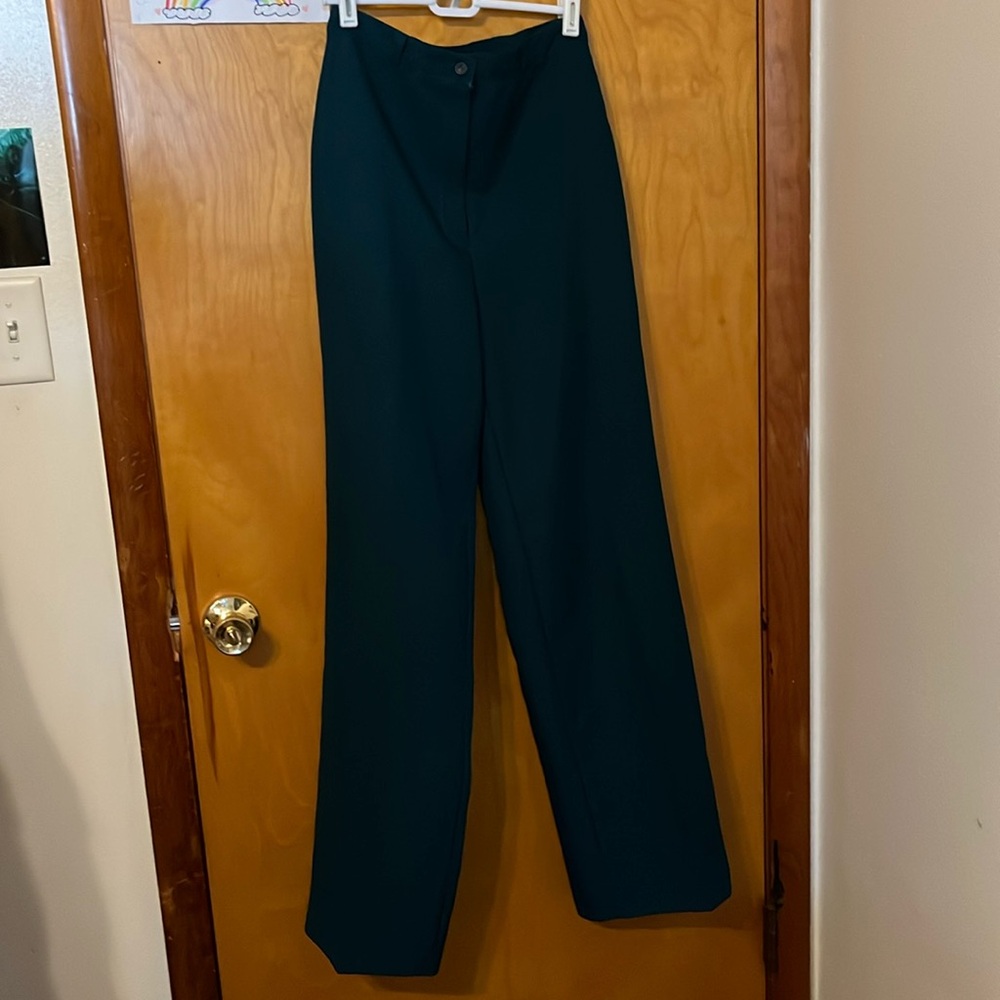 Blue green trousers